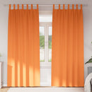 Mørklægningsgardiner med ringe 2 pcs Lys Orange 260 x 140 cm