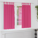 Mørklægningsgardiner med ringe 2 pcs Lys Pink 175 x 140 cm