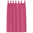 Mørklægningsgardiner med ringe 2 pcs Lys Pink 175 x 140 cm