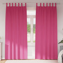 Mørklægningsgardiner med ringe 2 pcs Lys Pink 245 x 140 cm