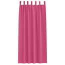Mørklægningsgardiner med ringe 2 pcs Lys Pink 260 x 140 cm