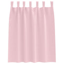 Mørklægningsgardiner med ringe 2 pcs Lyserød 140 x 140 cm