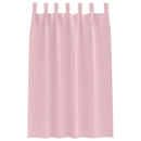 Mørklægningsgardiner med ringe 2 pcs Lyserød 175 x 140 cm