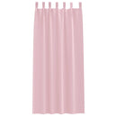 Mørklægningsgardiner med ringe 2 pcs Lyserød 245 x 140 cm