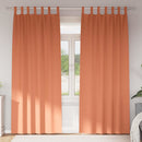 Mørklægningsgardiner med ringe 2 pcs Terrakotta 245 x 140 cm
