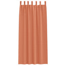 Mørklægningsgardiner med ringe 2 pcs Terrakotta 245 x 140 cm