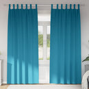 Mørklægningsgardiner med ringe 2 pcs Turkis 260 x 140 cm