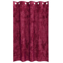 Velour Gardiner med gardiner 2 pcs Vinrød 175 x 140 cm Fløjl