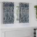 Velour Gardiner 2 stk. Sølvgrå 140 x 140 cm Fløjl