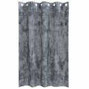 Velour Gardiner 2 stk. Sølvgrå 175 x 140 cm Fløjl
