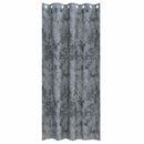 Velour Gardiner 2 stk. Sølvgrå 260 x 140 cm Fløjl