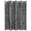 Velour Gardiner 2 stk. Grå 140 x 140 cm Fløjl