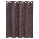 Velour Gardiner 2 stk. Brun 140 x 140 cm Fløjl