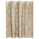 Velour Gardiner 2 stk. Creme 140 x 140 cm Fløjl