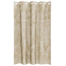 Velour Gardiner 2 stk. Creme 175 x 140 cm Fløjl