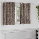 Velour Gardiner 2 stk. Cappuccino 140 x 140 cm Fløjl