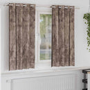 Velour Gardiner 2 stk. Cappuccino 175 x 140 cm Fløjl