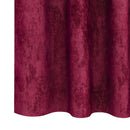Velour Gardiner med gardiner 2 pcs Vinrød 245 x 140 cm Fløjl