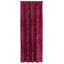 Velour Gardiner med gardiner 2 pcs Vinrød 260 x 140 cm Fløjl