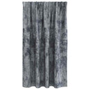 Velour Gardiner med gardiner 2 pcs Sølvgrå 140 x 140 cm Fløjl