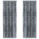 Velour Gardiner med gardiner 2 pcs Sølvgrå 225 x 140 cm Fløjl