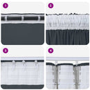 Velour Gardiner med gardiner 2 pcs Sølvgrå 245 x 140 cm Fløjl