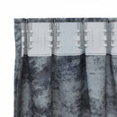 Velour Gardiner med gardiner 2 pcs Sølvgrå 260 x 140 cm Fløjl