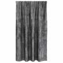 Velour Gardiner med gardiner 2 pcs Grå 140 x 140 cm Fløjl