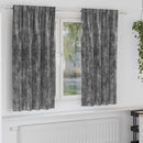 Velour Gardiner med gardiner 2 pcs Grå 175 x 140 cm Fløjl
