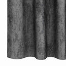 Velour Gardiner med gardiner 2 pcs Grå 225 x 140 cm Fløjl