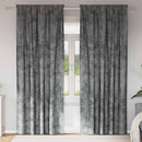 Velour Gardiner med gardiner 2 pcs Grå 260 x 140 cm Fløjl