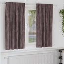 Velour Gardiner med gardiner 2 pcs Brun 175 x 140 cm Fløjl