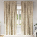 Velour Gardiner med gardiner 2 pcs Creme 225 x 140 cm Fløjl