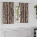 Velour Gardiner 2 pcs Cappuccino 140 x 140 cm Fløjl