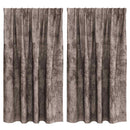 Velour Gardiner 2 pcs Cappuccino 140 x 140 cm Fløjl