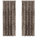 Velour Gardiner 2 pcs Cappuccino 260 x 140 cm Fløjl