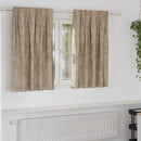 Velour Gardiner 2 pcs champagnefarvet 140 x 140 cm Fløjl
