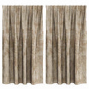 Velour Gardiner 2 pcs champagnefarvet 140 x 140 cm Fløjl
