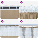 Velour Gardiner 2 pcs champagnefarvet 175 x 140 cm Fløjl