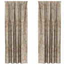 Velour Gardiner 2 pcs champagnefarvet 260 x 140 cm Fløjl