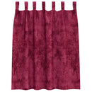 Velour Gardiner med gardiner 2 pcs Vinrød 140 x 140 cm Fløjl