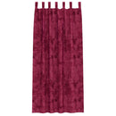 Velour Gardiner med gardiner 2 pcs Vinrød 225 x 140 cm Fløjl