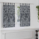 Velour Gardiner med gardiner 2 pcs Sølvgrå 140 x 140 cm Fløjl