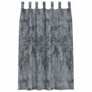 Velour Gardiner med gardiner 2 pcs Sølvgrå 175 x 140 cm Fløjl