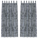 Velour Gardiner med gardiner 2 pcs Sølvgrå 245 x 140 cm Fløjl