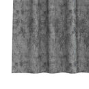Velour Gardiner med gardiner 2 pcs Grå 140 x 140 cm Fløjl