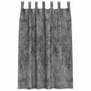 Velour Gardiner med gardiner 2 pcs Grå 175 x 140 cm Fløjl