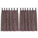Velour Gardiner med gardiner 2 pcs Brun 140 x 140 cm Fløjl