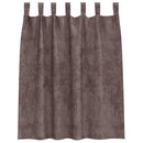 Velour Gardiner med gardiner 2 pcs Brun 140 x 140 cm Fløjl
