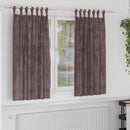 Velour Gardiner med gardiner 2 pcs Brun 175 x 140 cm Fløjl